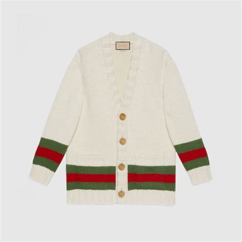 gucci inspired cardigan|gucci web cardigan.